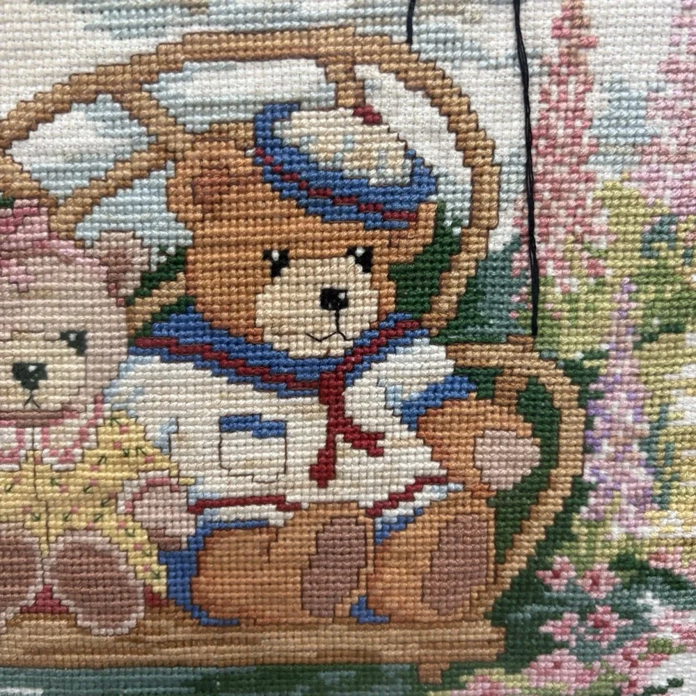 N/A bear embroidered